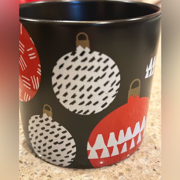 Starbucks Coffee Co. Christmas Ornament Black, Red, White 14 Oz. Cup Mug ~ 2016 - Picture 13 of 15
